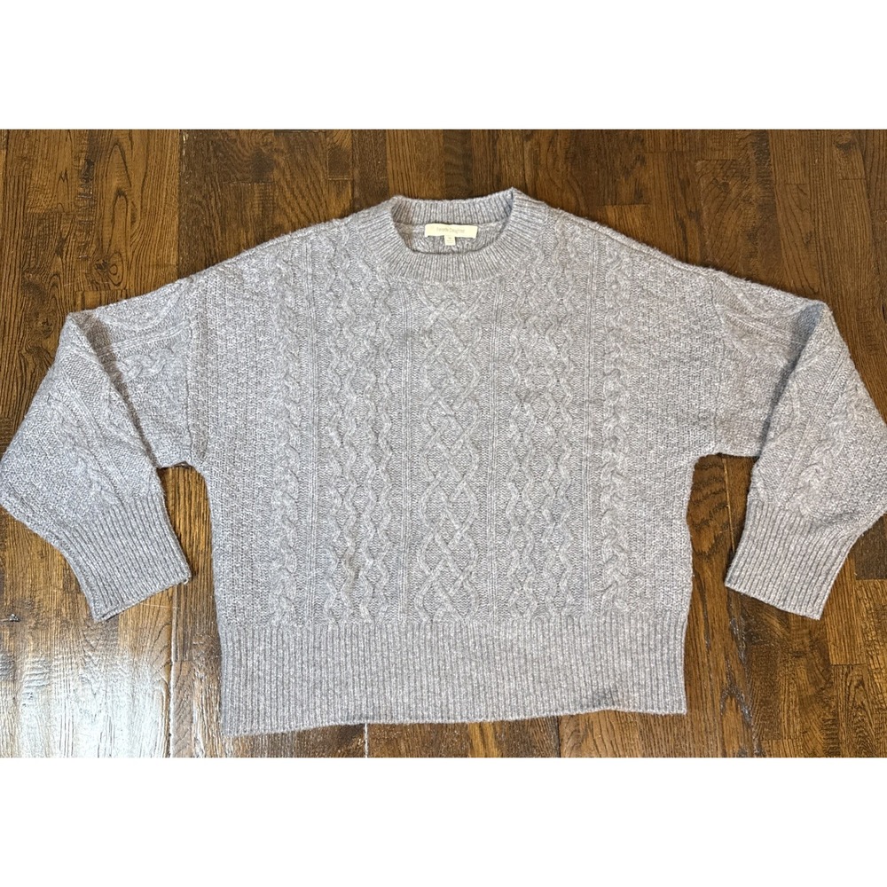 Favorite Daughter Chunky Cable Knit Fisherman Sweater XS Merino Wool Cashmere
